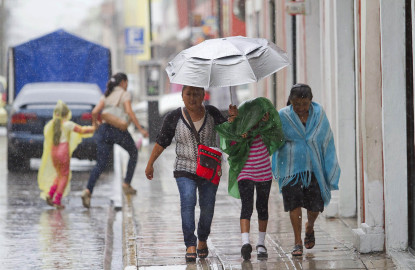 Pronostican lluvias torrenciales en el centro del país 