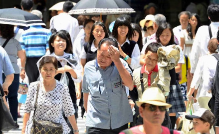 Récord de hospitalizados en Japón por extrema ola de calor 