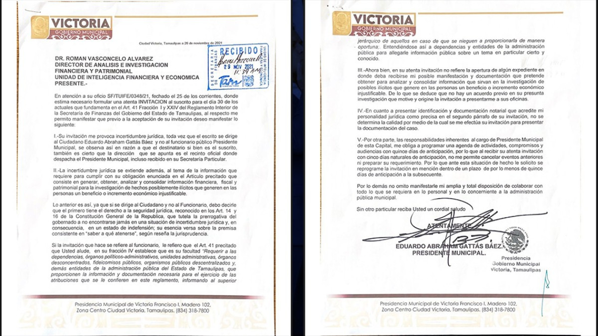 No atiende Gattás “invitación” de la UIFE; ya que no se le notificó si fue citado como alcalde o como ciudadano