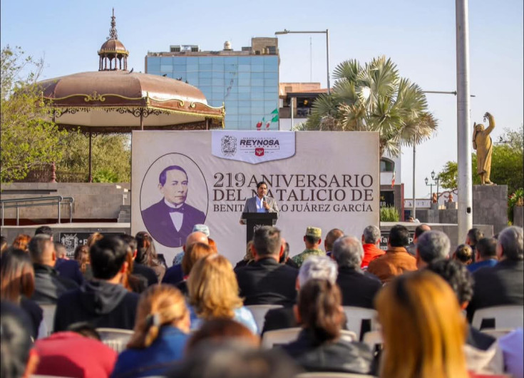 Conmemoró Gobierno de Reynosa el Natalicio de Don Benito Juárez 