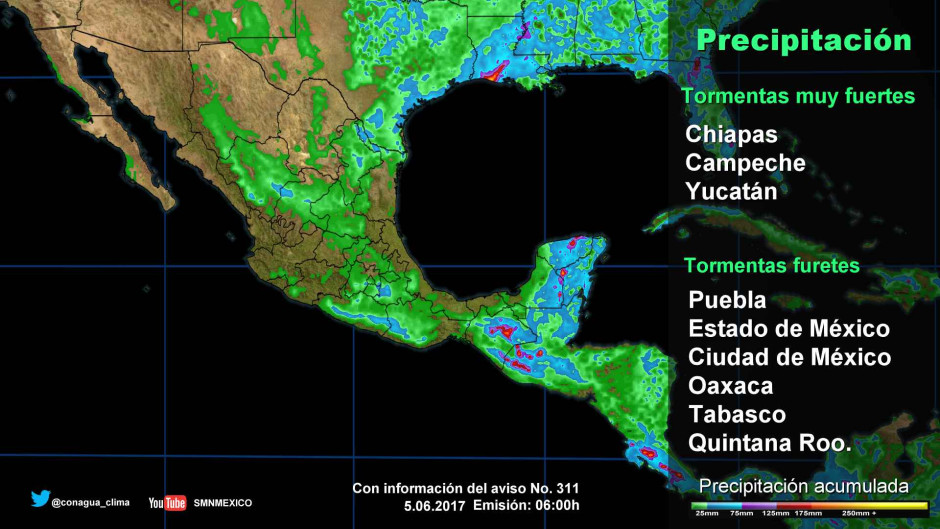 Pronostican vientos fuertes en el noreste del país