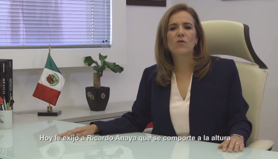 Margarita Zavala culpa a Anaya de la derrota en Edomex