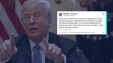 Trump espera reunirse pronto con Kim Jong-un