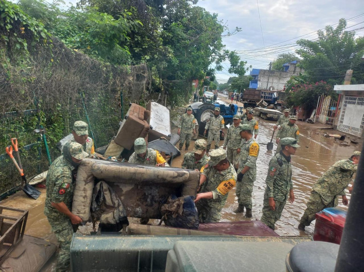 Reportan avances en acciones de recuperación en estados afectados por lluvias