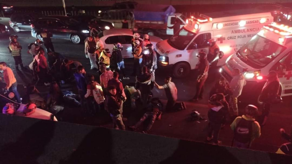 Atropellan a peregrinos en la autopista México-Puebla; reportan 3 muertos