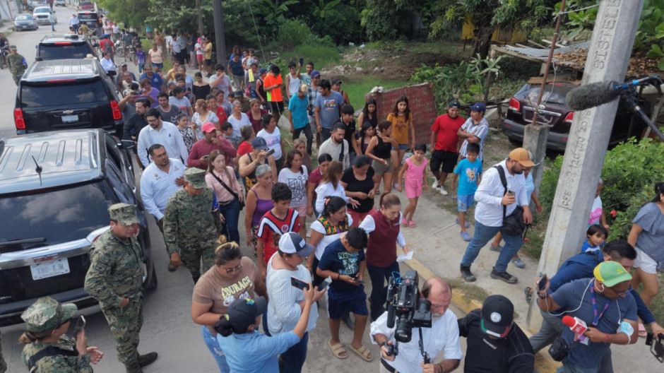 Sheinbaum visita Álamo Temapache, Veracruz, tras tragedia por lluvias