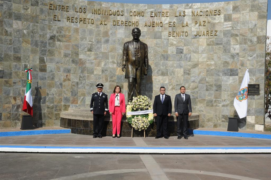 Tamaulipas conmemora natalicio de Benito Juárez
