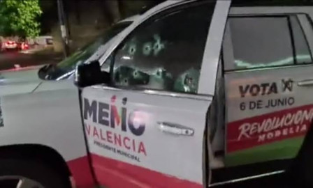 Balean equipo del candidato del PRI en Morelia, Guillermo Valencia