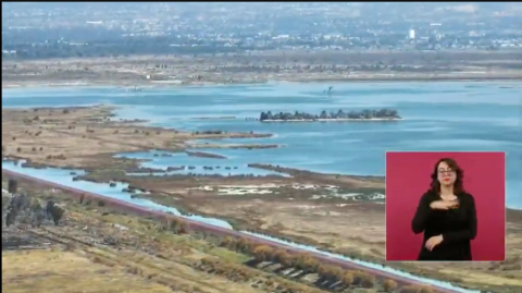 Parque en el lago de Texcoco registra avance de 65%