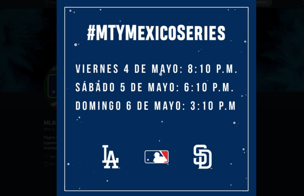 MLB confirma fecha para el Dodgers vs Padres