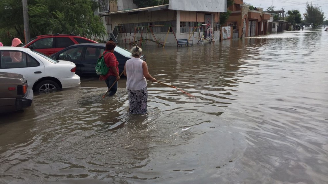 Instalan nueve bombas hidroflow para desaguar Matamoros