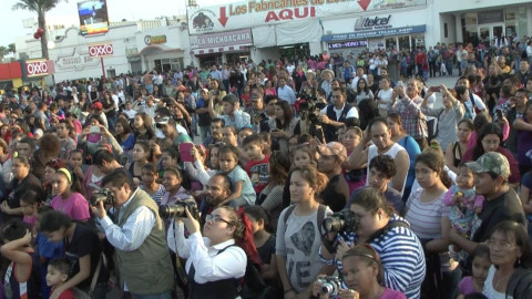 Acuden más de 600 familias al corte de Rosca en Reynosa 