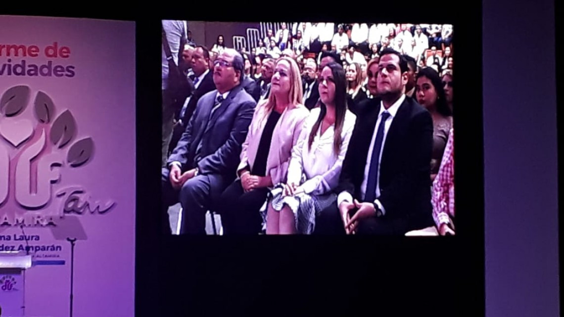 Alma Laura Hernández Amparan, rinden el segundo informe de actividades, al frente del sistema DIF Altamira