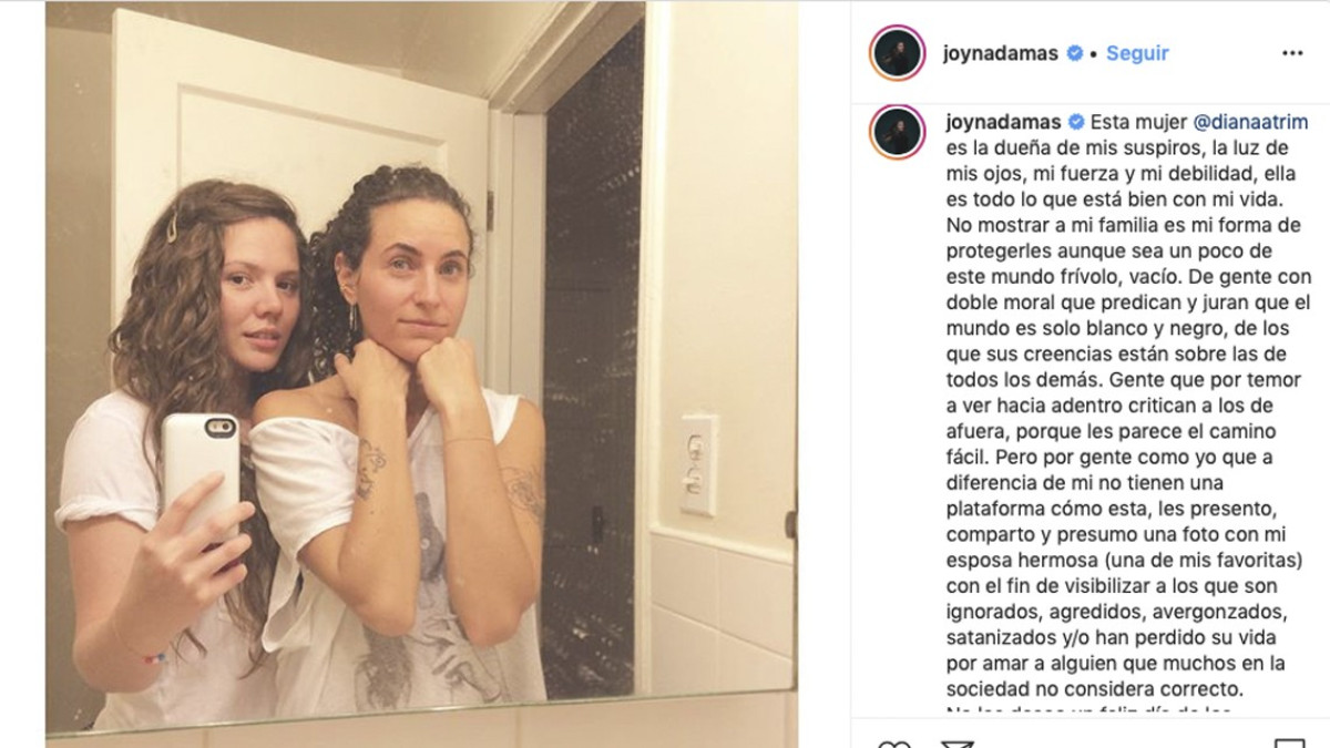 Joy revela por primera vez identidad de su esposa