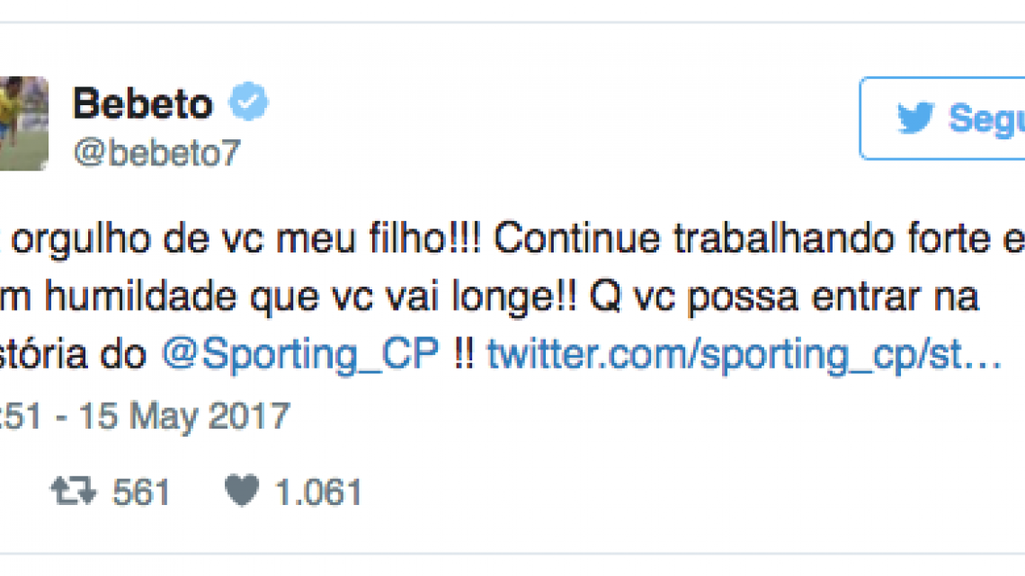 Hijo del "Bebeto" es fichado por el Sporting Club de Portugal 