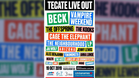 Y con ustedes, el cartel de Tecate Live Out 2019