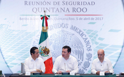 Encabeza reunión de seguridad Osorio Chong en Quintana Roo
