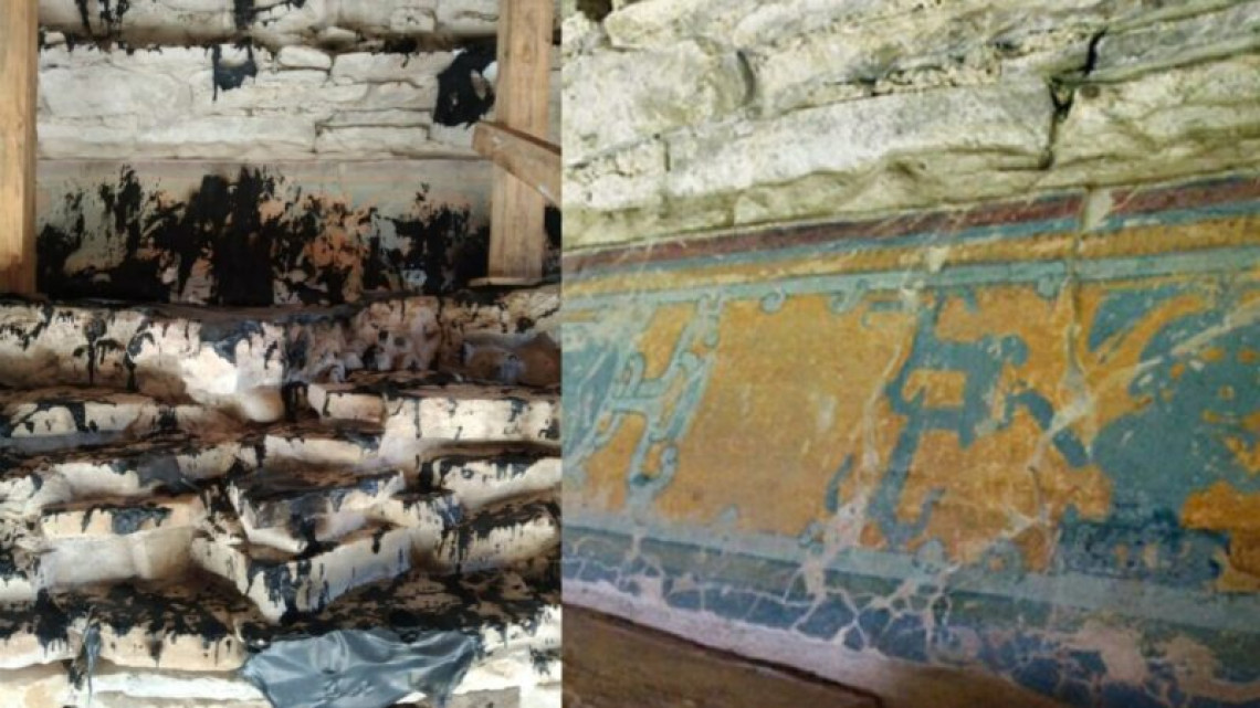 Incendian y vandalizan murales de El Tajín