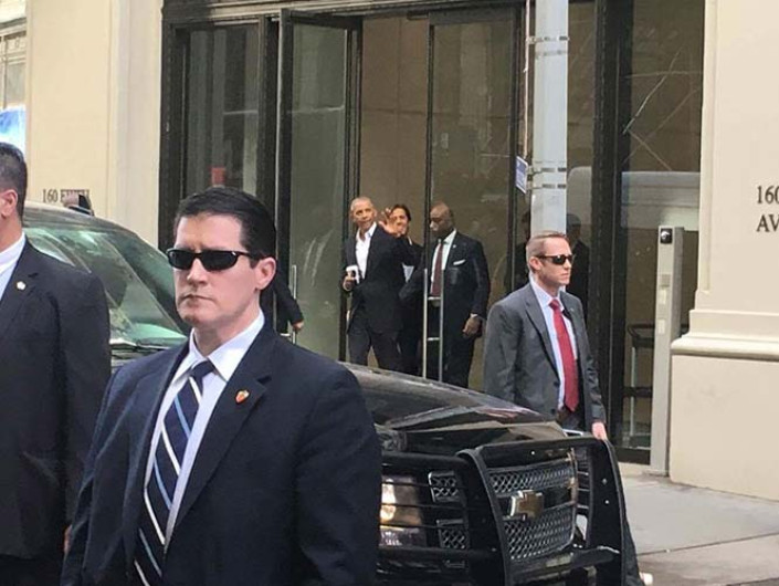 Se encuentran a Obama comprando café en NY