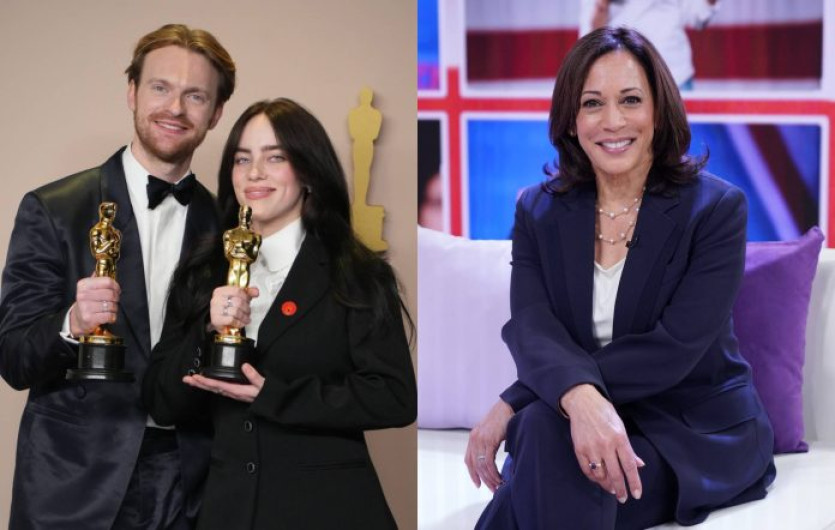 Billie Eilish y su hermano Finneas confirmaron su voto a favor de Kamala Harris