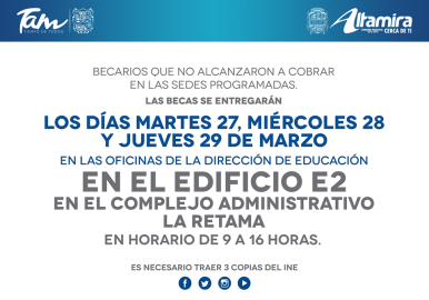 Entregarán pagos becas rezagados