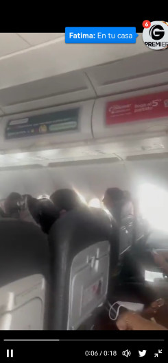 Usuarios de Viva Aerobus denuncian falta de oxígeno  en vuelo