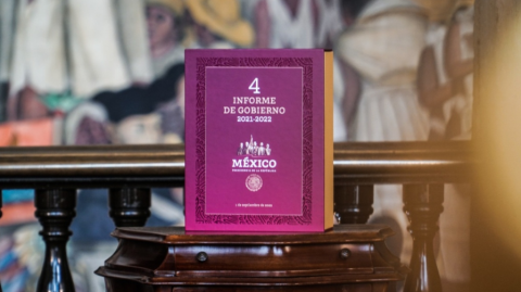 Entrega Adán Augusto López cuarto informe de gobierno de AMLO en San Lázaro 