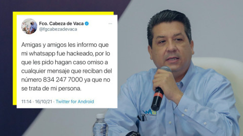 Hackean teléfono del gobernador 