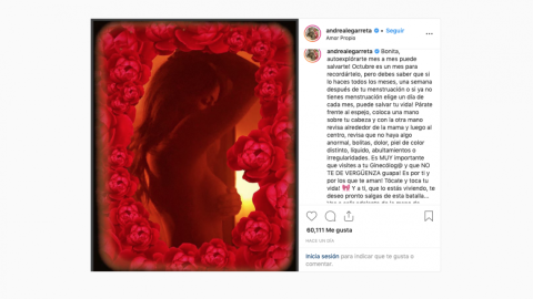 Andrea Legarreta al desnudo contra cáncer de mama