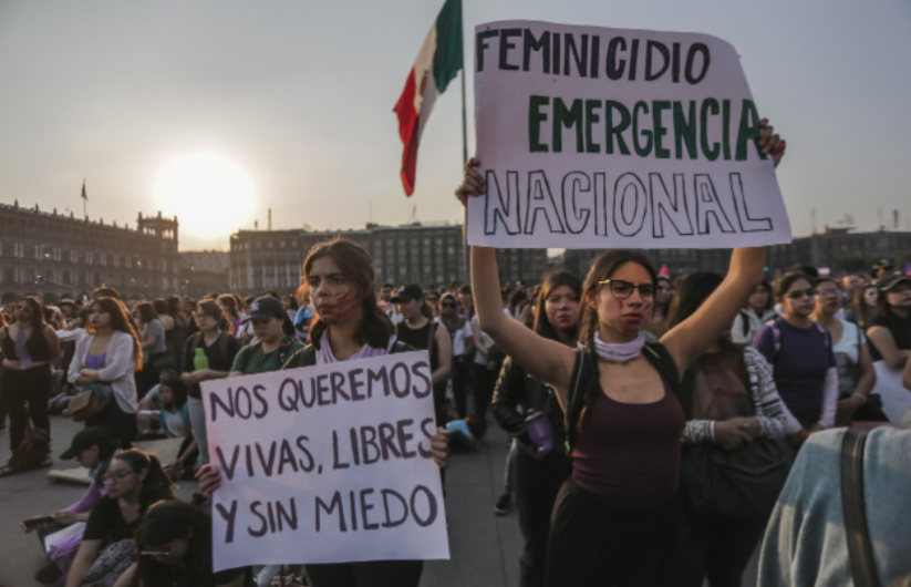 Protestan por el feminicidio de Debanhi y la desatada violencia en contra de las mujeres en México 