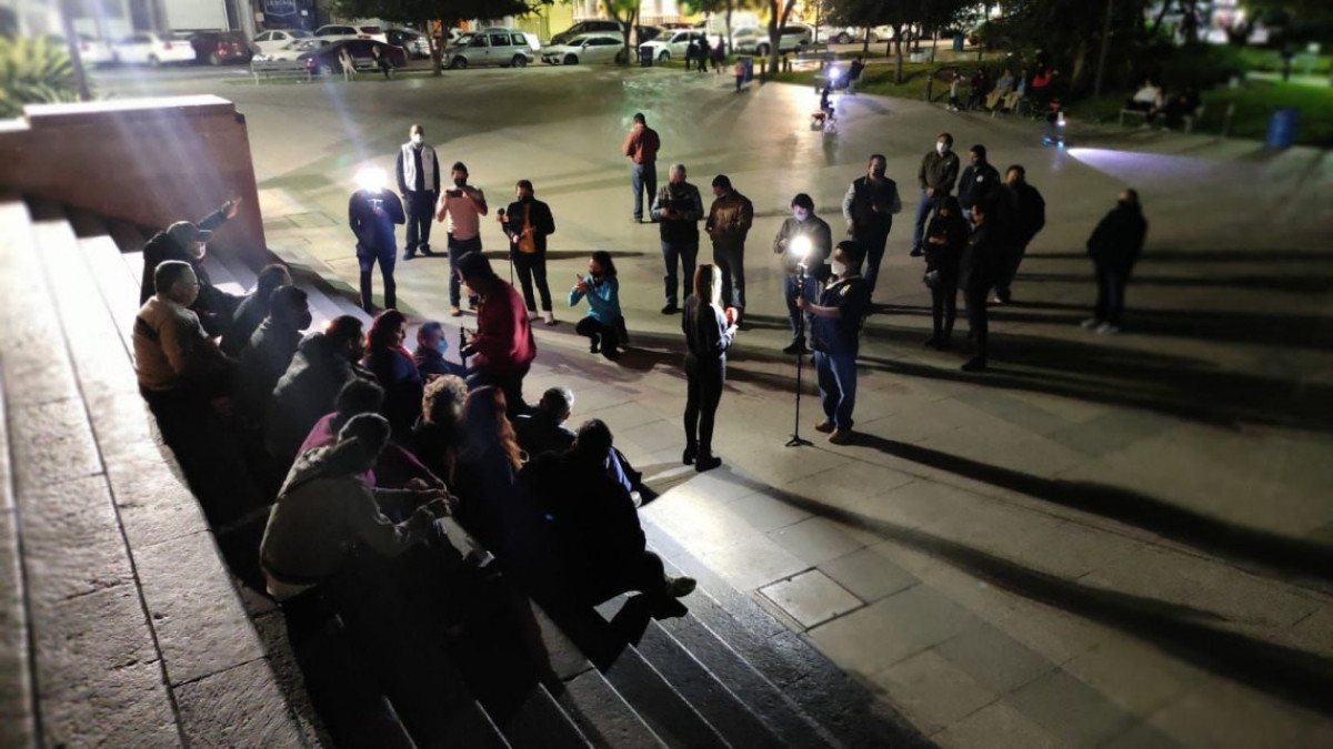 Se manifiestan en Victoria periodistas tras asesinatos de compañeros