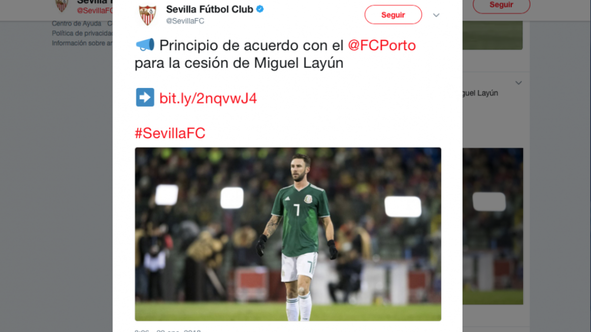 ¡Miguel Layún se va al Sevilla!