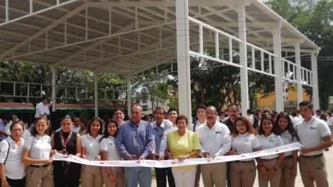 Inauguran techumbre en CBTA 12