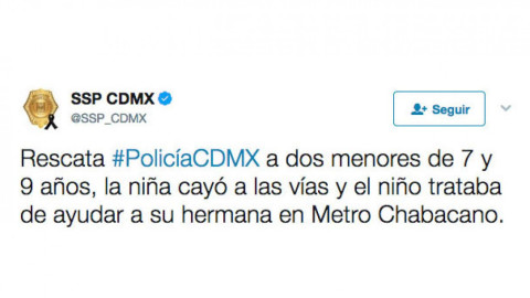 Rescatan a niños de vías del Metro