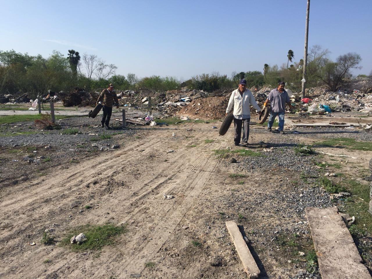 Realizan saneamiento de predio 