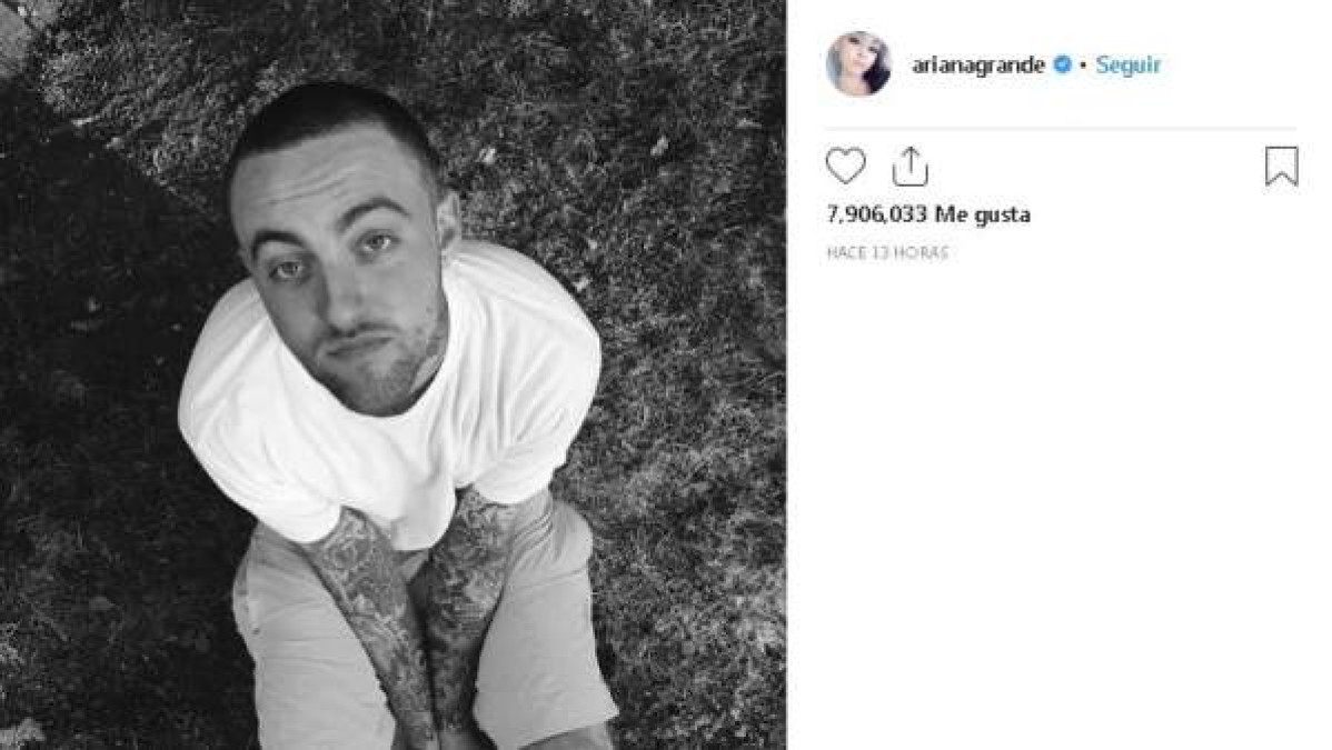 Así despide Ariana Grande a Mac Miller