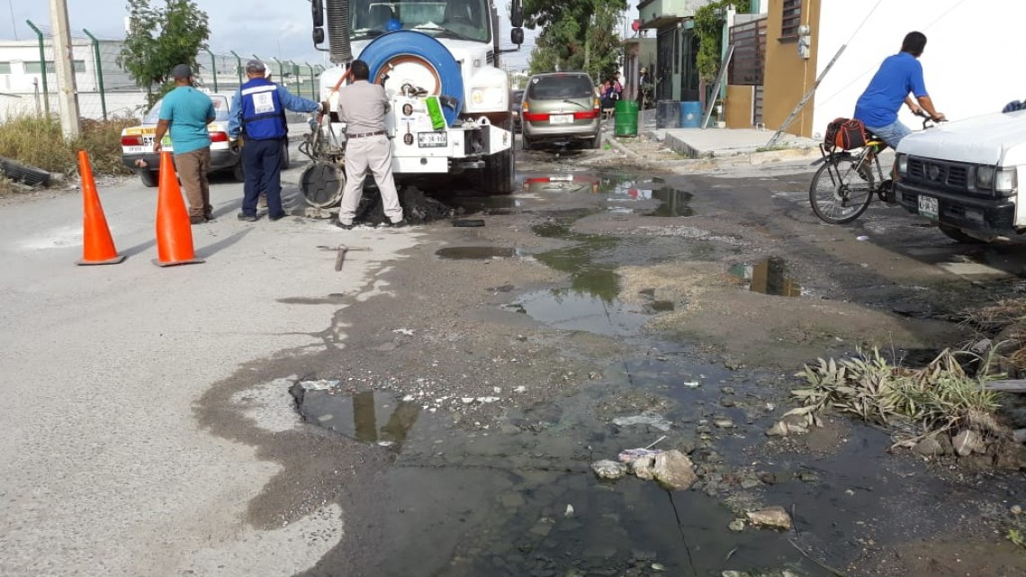 Atención efectiva de COMAPA en las líneas generales de drenaje