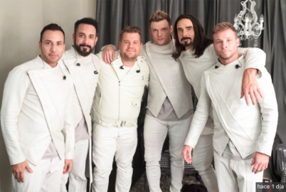 James Corden con los Backstreet Boys en Las Vegas