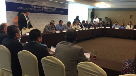 Toman protesta integrantes del CEDEC Frontera Norte