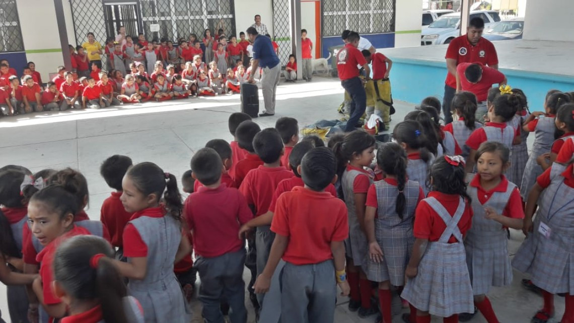 Imparte Protección Civil cursos a población escolar