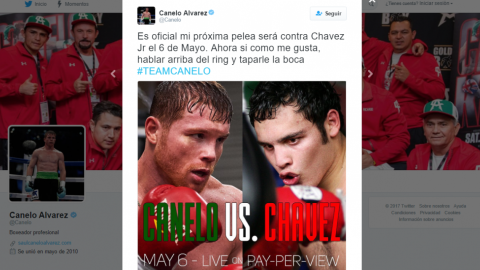Confirma Canelo que enfrentará a Chavez Jr