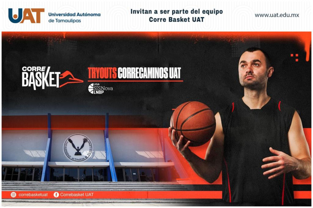 Invitan a ser parte del equipo Corre Basket UAT