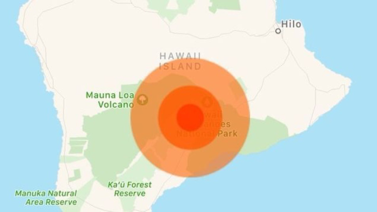 Un sismo de 6.9 de magnitud se registra en Hawái
