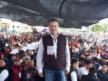 Oficial candidatura de Adrián Oseguera a presidencia de Madero por Morena