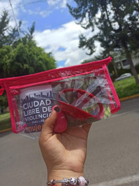 SSC de Puebla termina entrega de pulseras rosas