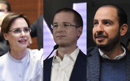 Marko Cortés, Ricardo Anaya y Téllez, encabezan lista pluris del PAN al senado