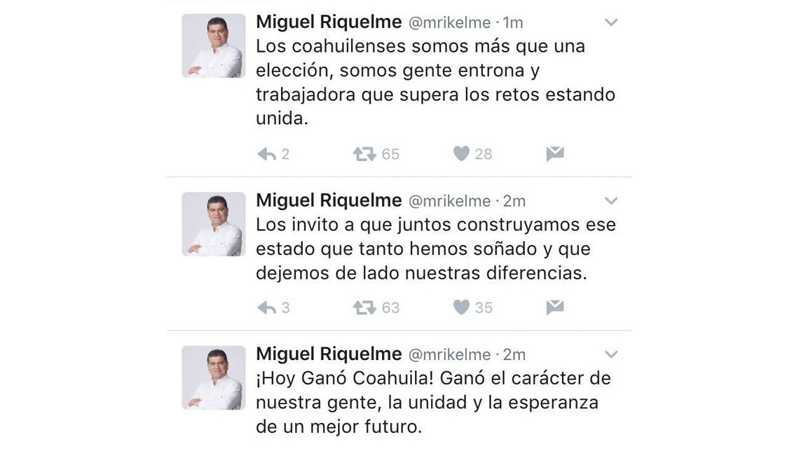 PAN y PRI se declaran ganadores en Coahuila