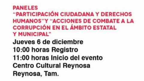 Convocan a ciudadanía a la Semana Estatal en Contra de la Corrupción