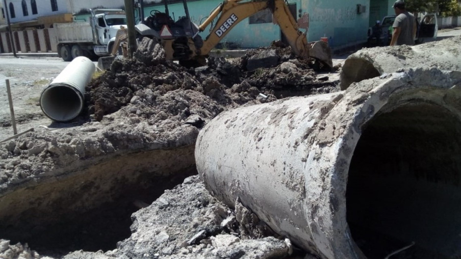 Rehabilitan caído en zona Centro