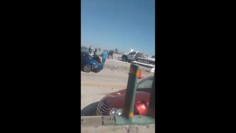 Tráiler sin frenos provoca choque múltiple en la México-Querétaro